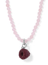 Wild Raspberry Accent Necklace