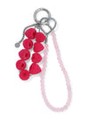 Bright Raspberry Statement Bag Charm