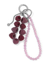 Wild Raspberry Statement Bag Charm