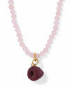 Wild Raspberry Accent Necklace